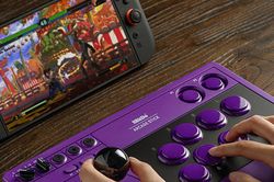 8BitDo làm mới Arcade Stick sau 5 năm với phiên bản màu tím hỗ trợ Nintendo Switch 2