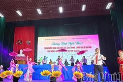 Tọa đ&agrave;m, giao lưu nghệ thuật hưởng ứng Th&aacute;ng h&agrave;nh động quốc gia ph&ograve;ng, chống bạo lực gia đ&igrave;nh