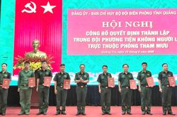 C&ocirc;ng bố quyết định th&agrave;nh lập Trung đội Phương tiện kh&ocirc;ng người l&aacute;i