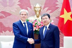 Phó Chủ nhiệm Thường trực Ủy ban Quốc phòng, An ninh và Đối ngoại Vũ Hải Hà tiếp Cố vấn của Tổng thống Romania