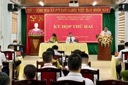 Ph&oacute; Chủ tịch HĐND tỉnh Bế Minh Đức dự Kỳ họp thứ 2, HĐND x&atilde; Tr&agrave; Lĩnh