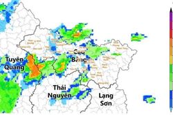 Cảnh báo dông, lốc, sét, mưa đá và mưa lớn cục bộ tại các khu vực trong tỉnh