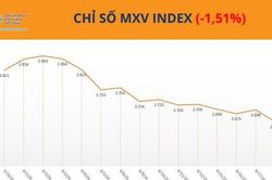 Gi&aacute; bạc lao dốc hơn 6%, MXV-Index mất hơn 1,5%
