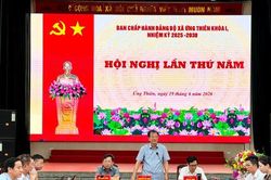 Xã Ứng Thiên: Tăng tốc thực hiện các nhiệm vụ trọng tâm cuối năm