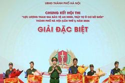 S&ocirc;i nổi chung kết Hội thi 'Lực lượng tham gia bảo vệ an ninh, trật tự ở cơ sở giỏi'