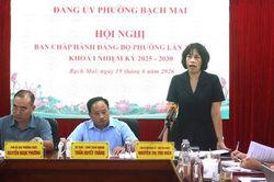 Phường Bạch Mai th&aacute;o gỡ 5 'điểm nghẽn' với sản phẩm, mốc tiến độ cụ thể