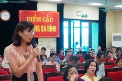 Nhiều vấn đề dân sinh được nêu tại hội nghị tiếp xúc cử tri phường Ba Đình