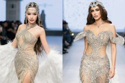 Hoa hậu MGI All Stars Vanessa Pulgarín tham gia show của NTK Nguyễn Minh Tuấn