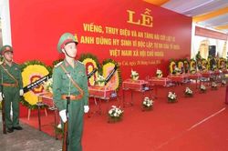 Lào Cai truy điệu, an táng 9 hài cốt liệt sĩ tại xã Bát Xát