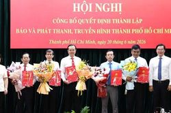 C&ocirc;ng bố quyết định th&agrave;nh lập B&aacute;o v&agrave; Ph&aacute;t thanh, Truyền h&igrave;nh TPHCM