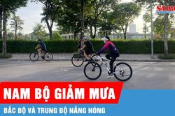 Nam bộ giảm mưa, Bắc bộ và Trung bộ nắng nóng