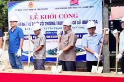 Khởi công cầu Kênh Thứ 8 tại xã Tân Thạnh