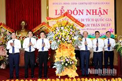 Lễ đón nhận Bằng xếp hạng Di tích quốc gia Khu lưu niệm Phạm Thận Duật
