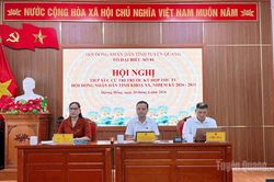 Tổ đại biểu số 01 HĐND tỉnh Tuyên Quang tiếp xúc cử tri tại xã Đường Hồng