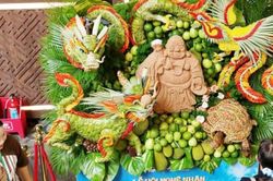 Độc đáo Lễ hội tạo hình trái cây trên đỉnh núi Bà Đen