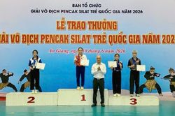 Cao Bằng gi&agrave;nh huy chương V&agrave;ng tại Giải V&ocirc; địch Pencak Silat trẻ quốc gia năm 2026