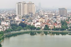 Nhìn từ trên cao những đoạn đường ven Hồ Tây sắp được mở rộng