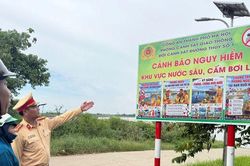 Hà Nội: Cắm biển cảnh báo, phòng ngừa đuối nước tại các điểm ven sông