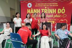 Xã Đan Phượng: Thu 250 đơn vị máu tại Ngày hội hiến máu tình nguyện đợt 2 năm 2026
