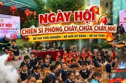 Dạy trẻ mầm non kỹ năng thoát nạn tại Ngày hội PCCC nhí