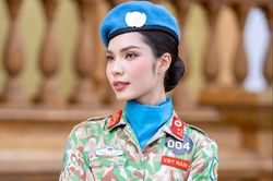 Nữ Trung úy gây sốt ở Hoa hậu Hòa Bình Việt Nam