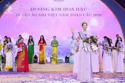 Hoa hậu Di sản Áo dài Việt Nam toàn cầu 2026 tôn vinh áo dài Việt