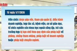 [Video] Từ 1/7/2026, vi&ecirc;n chức được g&oacute;p vốn, tham gia quản l&yacute; doanh nghiệp