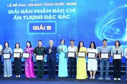 Bế mạc Hội báo toàn quốc 2026: Báo Người Lao Động nhận giải B sản phẩm báo chí ấn tượng đặc sắc