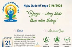 Ngày Quốc tế Yoga 21/6/2026: 'Yoga - sống khỏe theo năm tháng'