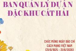 Ban quản lý Dự án đặc khu Cát Hải chúc mừng ngày Báo chí Cách mạng Việt Nam 21/6