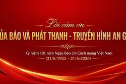 Lời cảm ơn của Báo và Phát thanh - Truyền hình An Giang