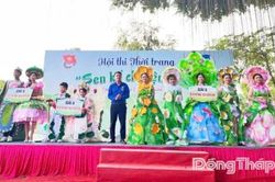 Hội thi thời trang tái chế với chủ đề 'Sen kể chuyện xanh'