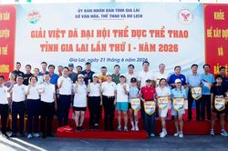 Phường Pleiku đứng nhất toàn đoàn Giải việt dã Đại hội TDTT năm 2026