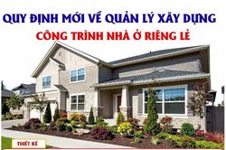 Quy định mới khi xây nhà ở riêng lẻ