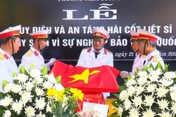 Phường Nam Cường tổ chức truy điệu và an táng hài cốt liệt sĩ