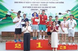 Bế mạc Giải Pickleball phường Cam Đường