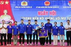 Phường Nghĩa Lộ tổ chức Ng&agrave;y hội 'Thanh ni&ecirc;n n&oacute;i kh&ocirc;ng với ma t&uacute;y'