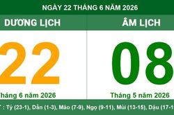 Lịch Âm Dương ngày 22/6/2026: Ngày cát lành cho khởi sự và cầu tài lộc