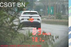 Nam tài xế bị xử phạt sau 3 tháng gắn biển số giả, chạy quá tốc độ