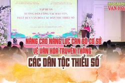 N&acirc;ng cao năng lực c&aacute;n bộ cơ sở về văn h&oacute;a truyền thống c&aacute;c d&acirc;n tộc thiểu số