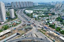 [Ảnh] Thành phố Hồ Chí Minh tăng tốc hoàn thiện nút giao An Phú