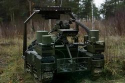 Khách tham quan triển lãm Paris có thể điều khiển robot chiến đấu ở Ukraine