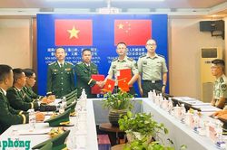 Hội đàm giữa các đồn Biên phòng tỉnh Tuyên Quang với Trạm Hội ngộ hội đàm Biên phòng khu vực Phú Ninh, Quân Giải phóng nhân dân Trung Quốc