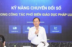 Trang bị kỹ năng số cho cán bộ làm công tác phổ biến, giáo dục pháp luật