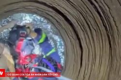 Giải cứu thành công người đàn ông mắc kẹt dưới giếng sâu 30m