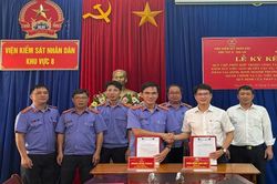 VKSND v&agrave; TAND khu vực 8, tỉnh Gia Lai k&yacute; kết quy chế phối hợp