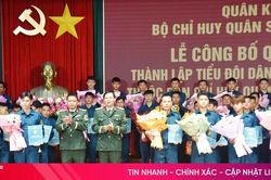 Công bố quyết định thành lập 68 tiểu đội dân quân thường trực