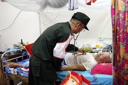 Cảnh sát cơ động tri ân thương binh, bệnh binh tại Bắc Ninh