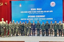 Việt Nam, Canada đồng tổ chức khóa huấn luyện Sĩ quan tham mưu Liên hợp quốc