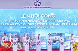 Hà Nội đồng loạt khởi công 8 dự án metro và nhà ở cho thuê